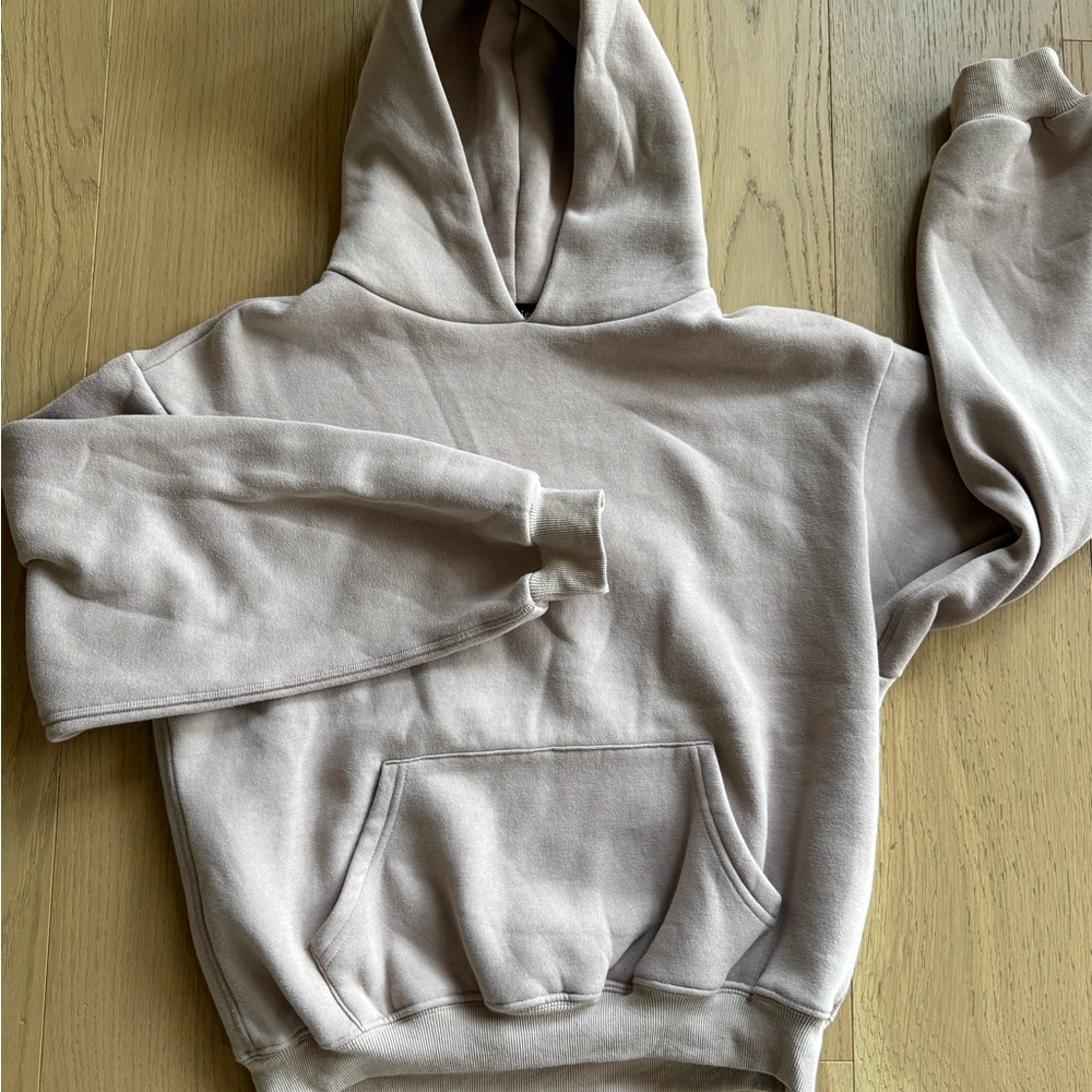 Cozy Beige Hoodie Size Small